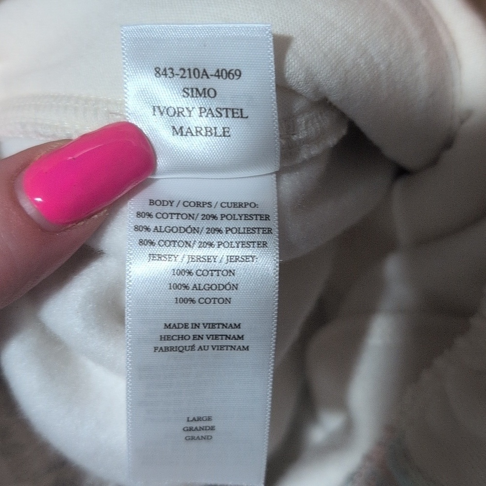 NWT Rails | Simo Sweatpant In Ivory Pastel Marble - Picture 14 of 15